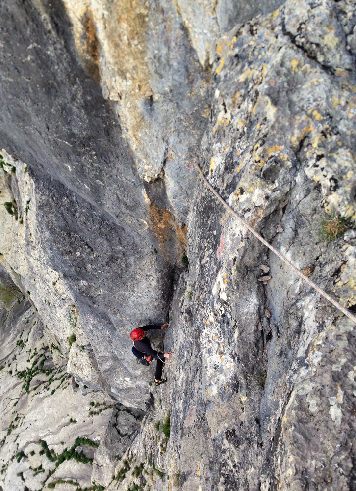 rock climbing route paklenica